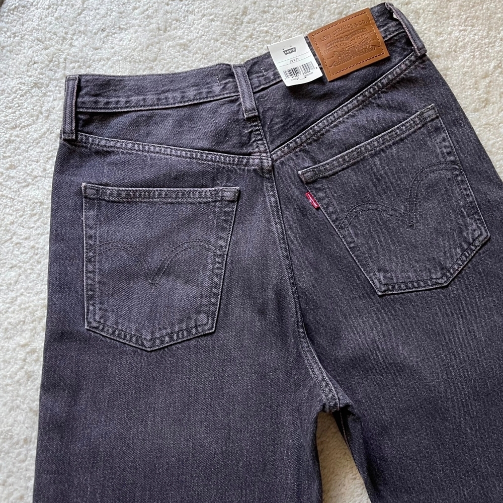 NWT Levi's Premium Ribcage Straight Ankle Women's Jeans Tinted Sky Size 29/27 - Picture 8 of 14